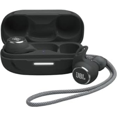 JBL Reflect Aero negro True Adaptive Noise Cancelling resistentes al agua