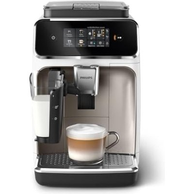 Philips Serie 2300 EP2333/40 cromo blanco LatteGo SilentBrew