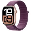 Apple Watch Series 10 GPS rose gold aluminium 42mm plum sport loop