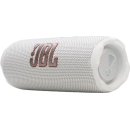JBL Flip 7 blanco IP68 16h batería AI Sound Boost Auracast