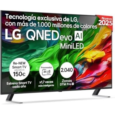 LG 65QNED85A6C negro 65" 4K QNED EVO